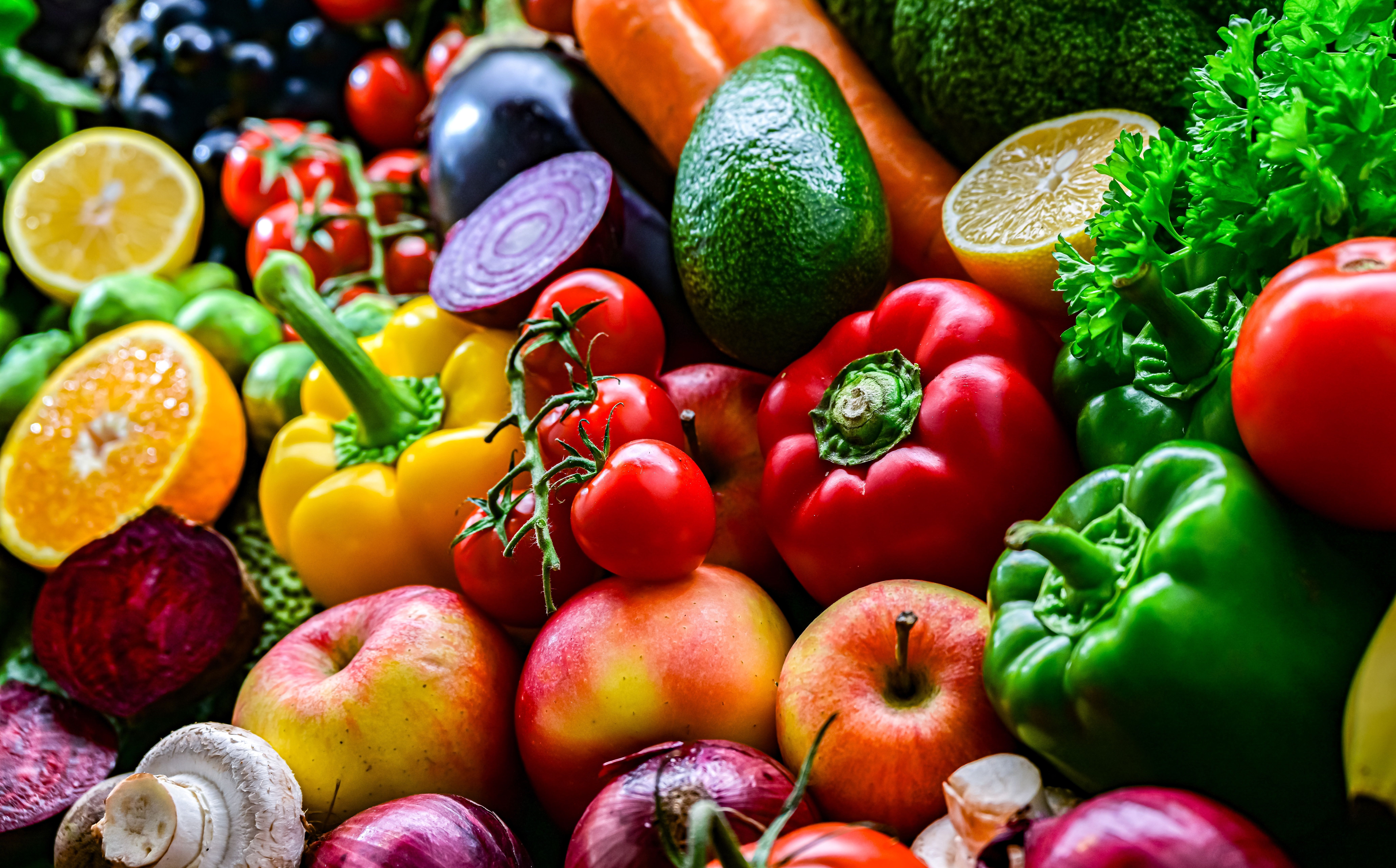 Seasonal fruits and vegetables