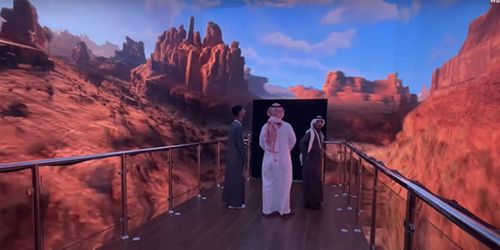 Immersive LED room tells story that combats desertification