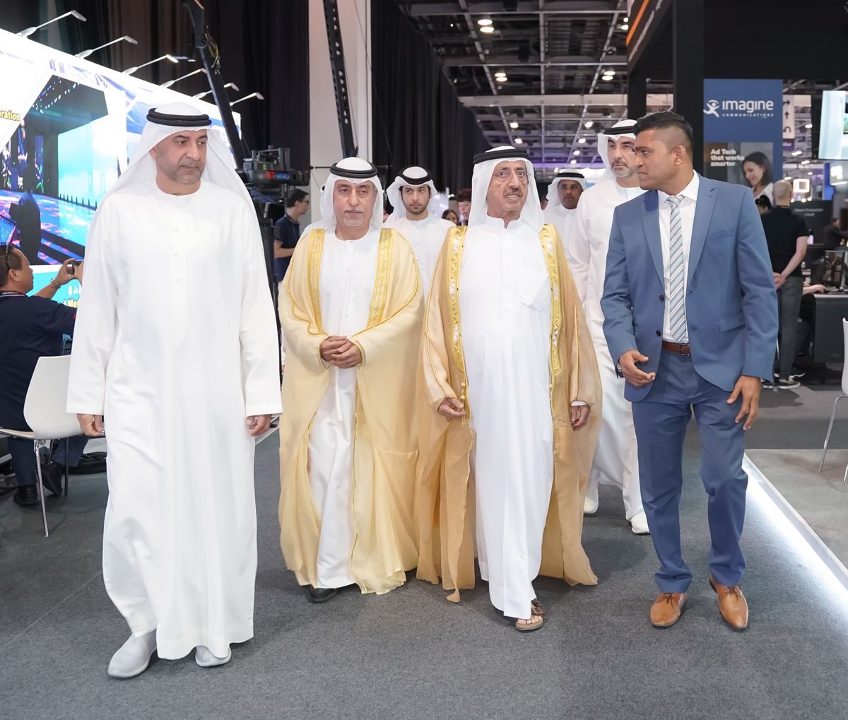 Hasher Bin Maktoum Al Maktoum inaugurates CABSAT 2024 and Integrate Middle East 2024 at the Dubai World Trade Centre