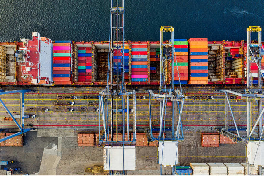 Boat exporting confectionery goods