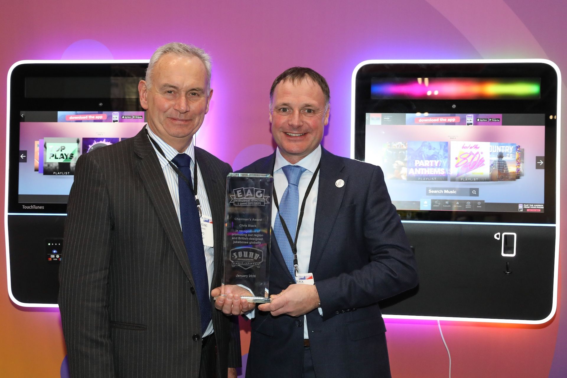 Chris Black - Sound Leisure: ‘In recognition of promoting our region and British-designed jukeboxes worldwide’