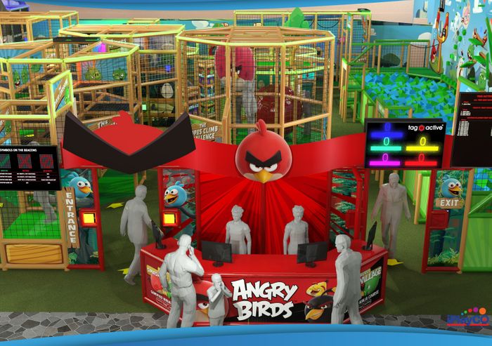 Angry Birds Interactive and Gamified Attractions