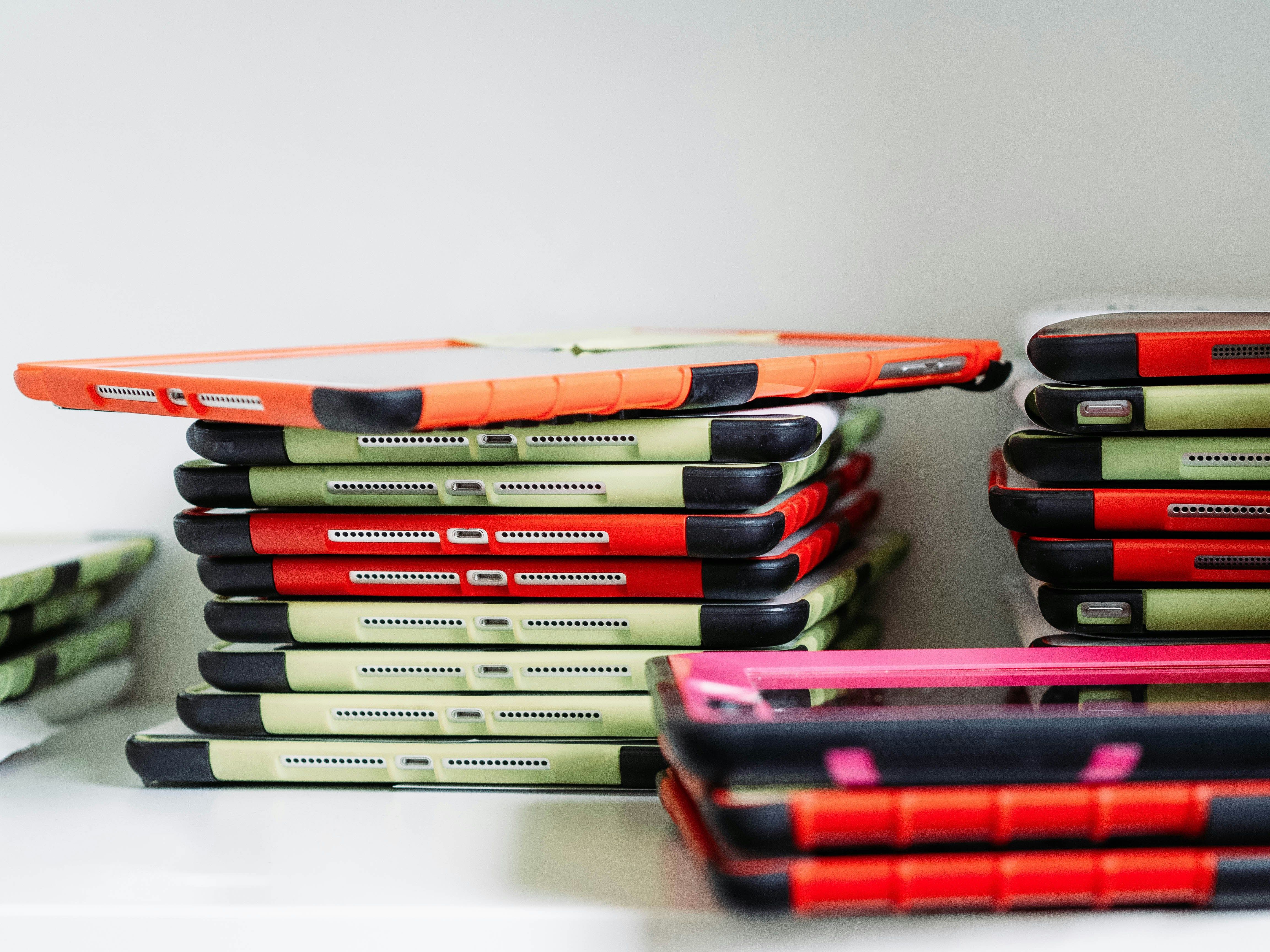 Stack of iPads or Tablets