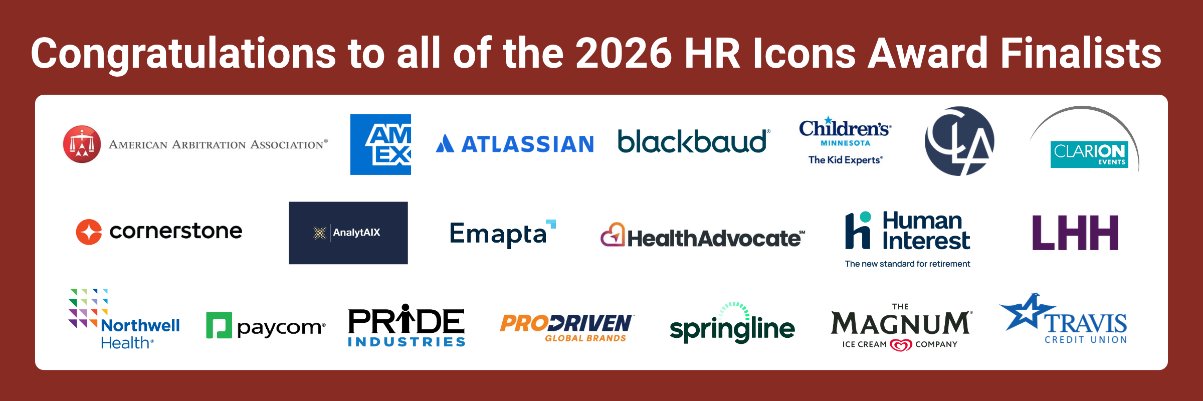 2026 Icons Participants