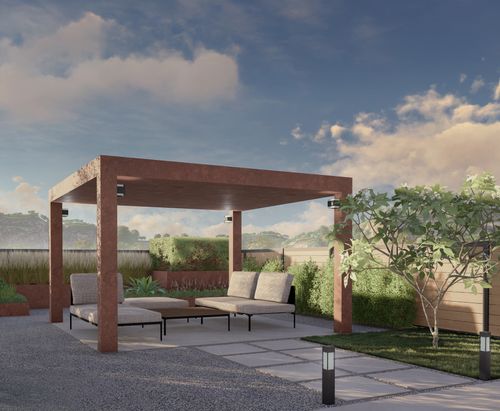 DLA design | Corten Garden