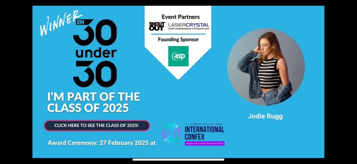 Jodie Rugg Named to Exhibition News 30 Under 30: A Rising Star in Event Sales