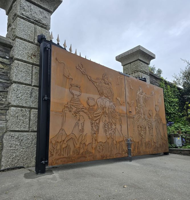 Handcrafted Neptune Estate Gates