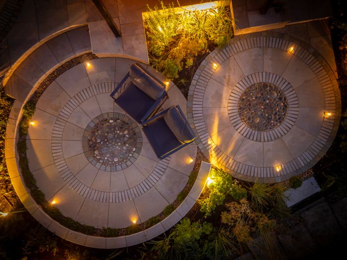 Riverside Garden lighting