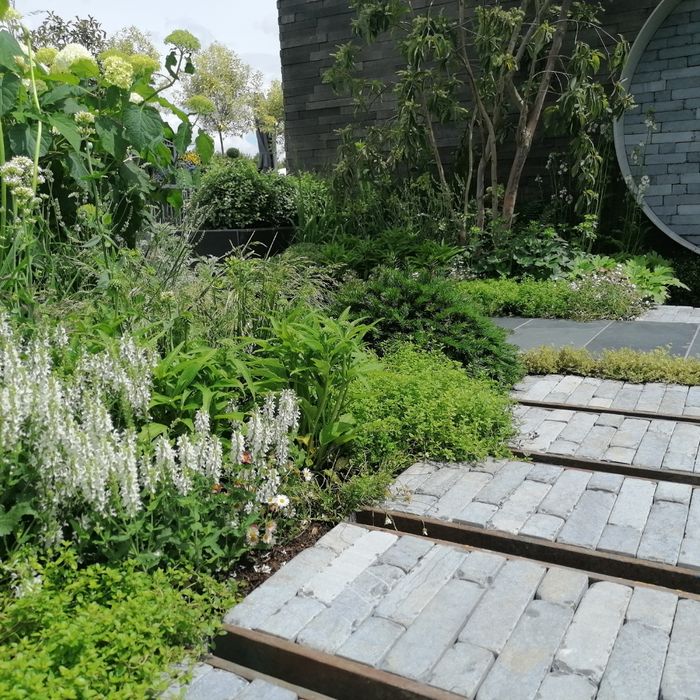Blue Tumbled Asian Limestone Setts