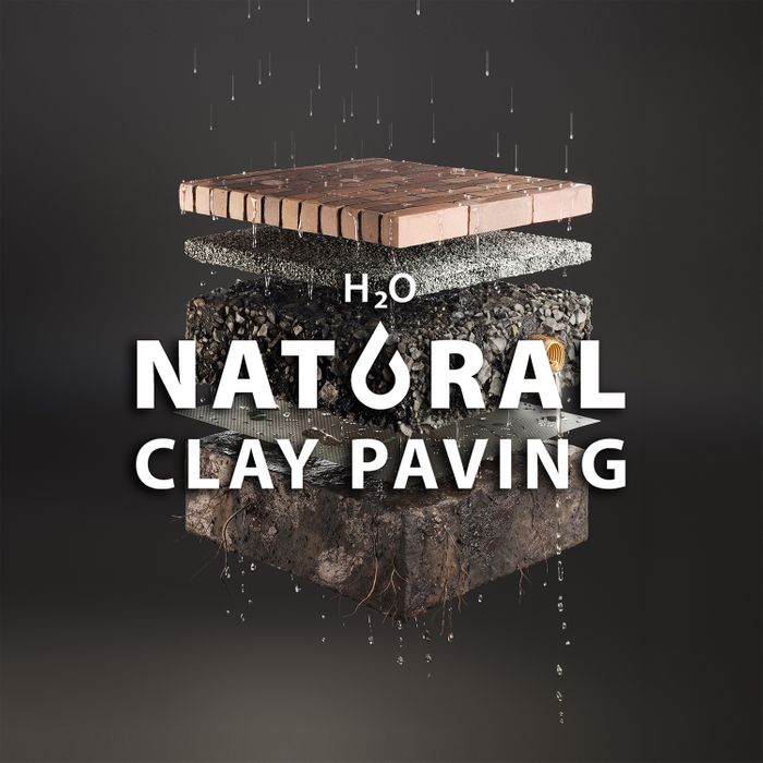H2O Natural Clay Paving