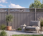 ColourFence Maintenance Free Forever with NEW Palm Trellis - Extra-Wide (2.35m/7.7ft) Panel - “It Just Makes Sense”