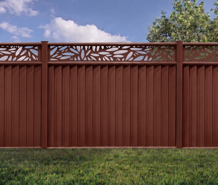 ColourFence Maintenance Free Forever with NEW Mirage Trellis - Extra-Wide (2.35m/7.7ft) Panel - “It Just Makes Sense”