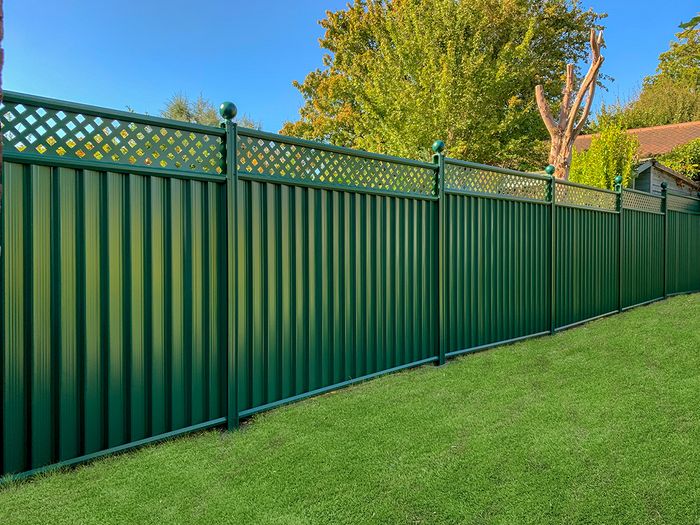 ColourFence Maintenance Free Forever with Traditional Trellis - Extra-Wide (2.35m/7.7ft) Panel - “It Just Makes Sense”