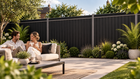 ColourFence Maintenance Free Forever with Contemporary Rail Trellis - Extra-Wide (2.35m/7.7ft) Panel - “It Just Makes Sense”