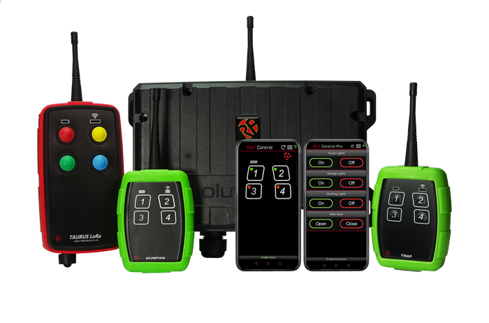 RIOT SYSTEM FOR WIRELESS SWITCHING LIGHTS & MOTORS