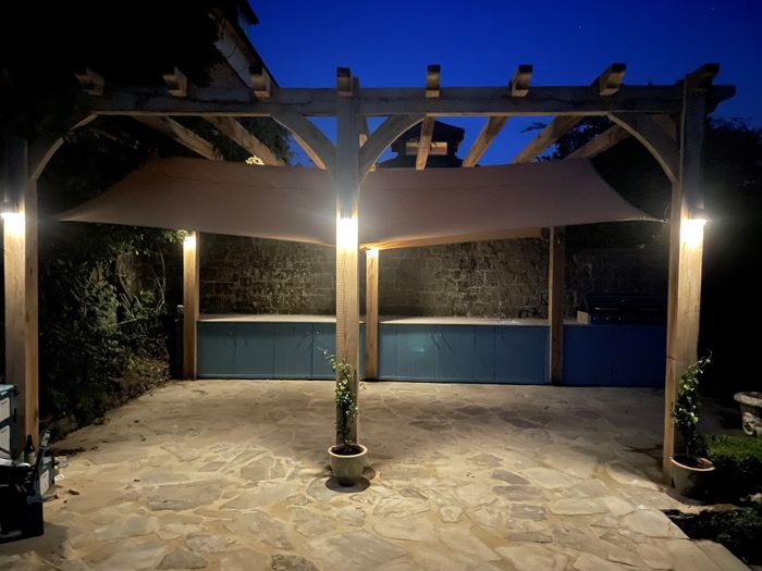 Oak and Douglas Fir Pergolas