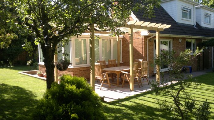 Oak and Douglas Fir Pergolas