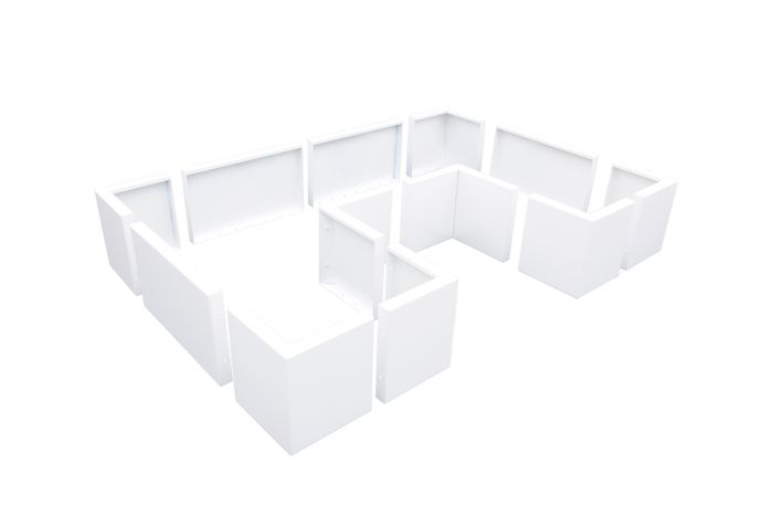 Modular system for a splash of green