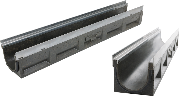 Heavy-duty polymer concrete channel Poly-Fortis