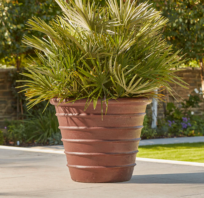 Odette Ribbed Ancient Glazed Plant Pot