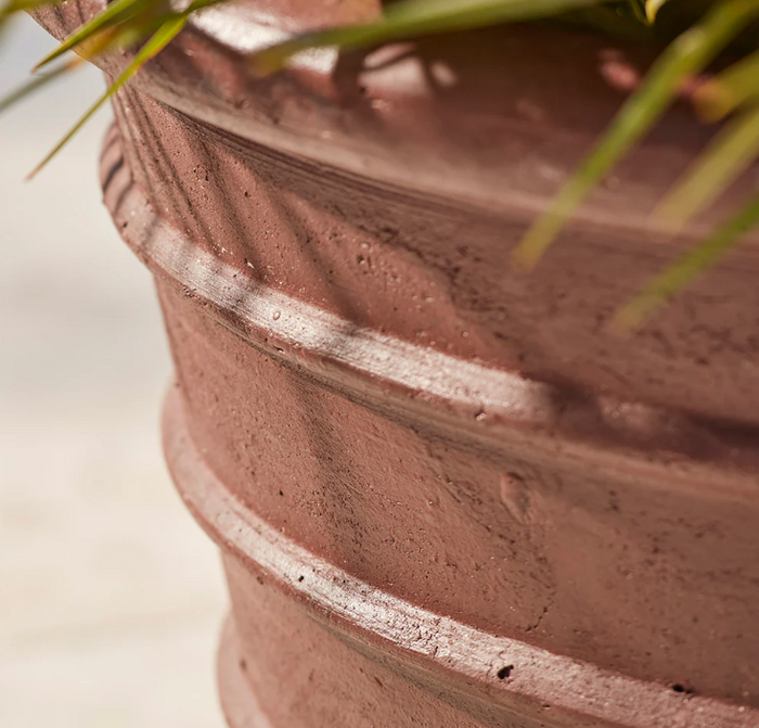 Odette Ribbed Ancient Glazed Plant Pot