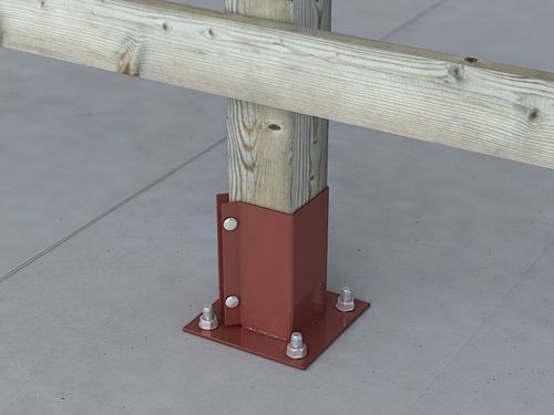 PowaPost Bolt Down Post Shoe