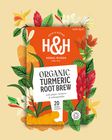 H&H Organic Tumeric Root Brew Tea with Ginger & Ashwagandha 