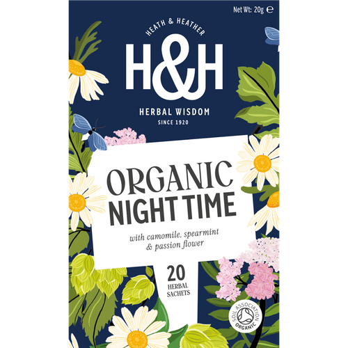 H&H Organic Night Time Tea with Camomile, Spearmint & Passion flower