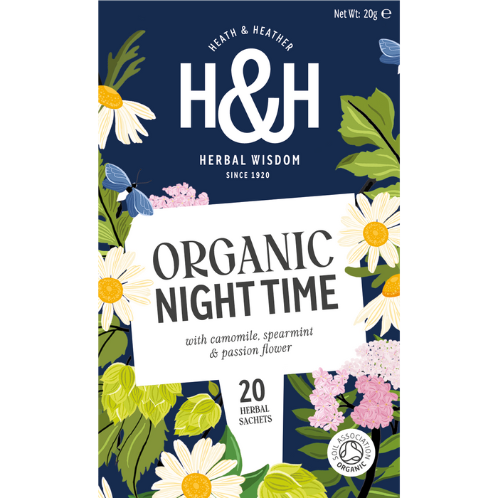 H&H Organic Night Time Tea with Camomile, Spearmint & Passion flower