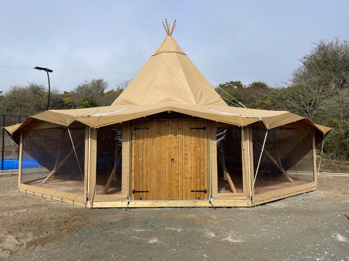 Big Hat Tipi with 3 Giant Windows