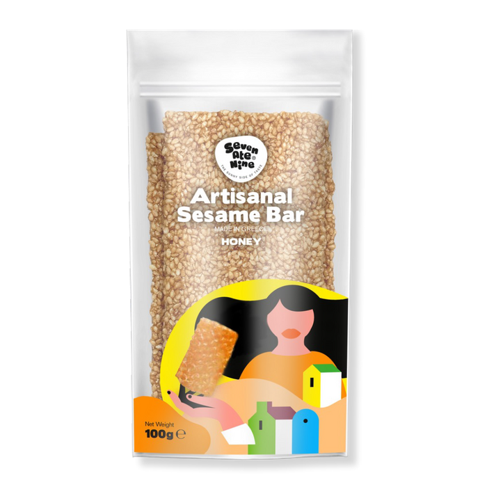 7-ATE-9 Artisanal Sesame Bar - Honey