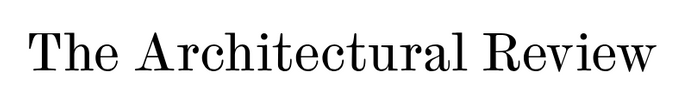 The Architectural Review