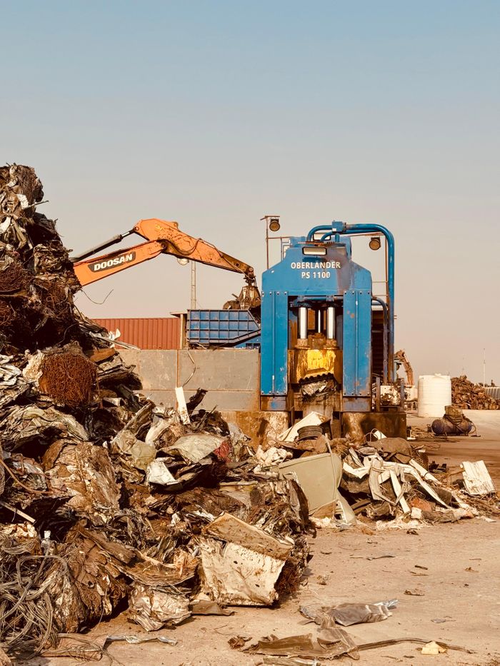 Commissioning of a 1.100 t scrap shear in Jeddah, Saudi-Arabia