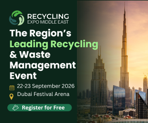 Recycling Expo Middle East to Unite the Region’s Waste, Recycling and Resource Management Community in Dubai