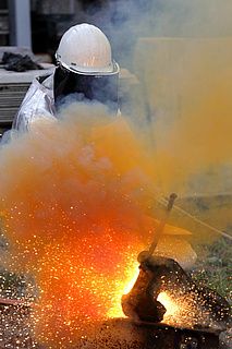 Flame cutting halls 