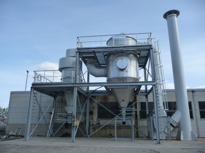 Aluminium shredder installations
