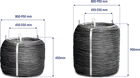 Black annealed large coils