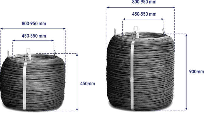 Black annealed large coils