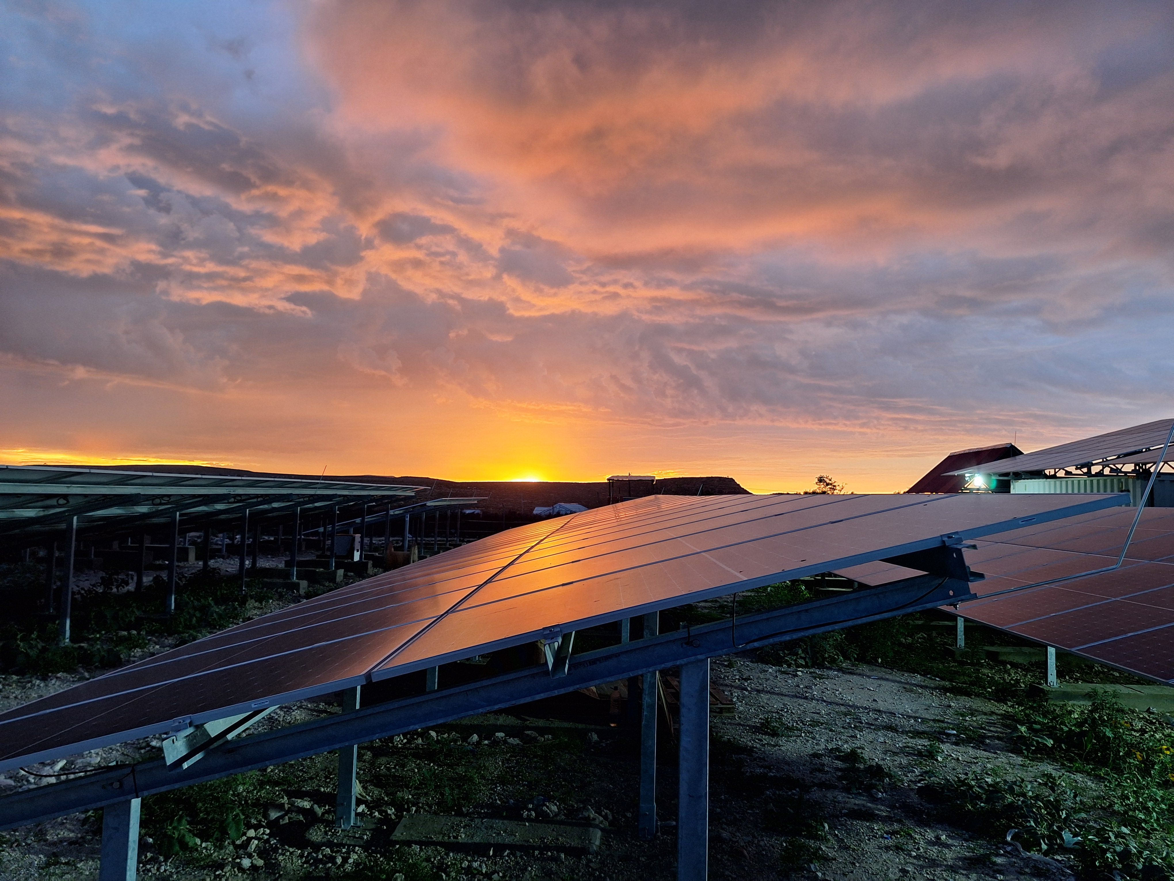 Energy in Landscape solar panels