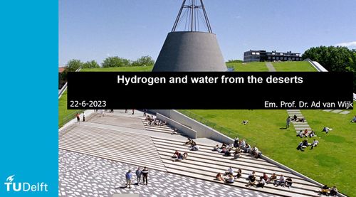 Hydrogen and water from the deserts - TU Delft