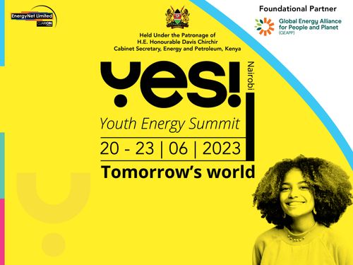 YOUTH ENERGY SUMMIT (YES!) - Global Energy Alliance for People and Planet (GEAPP) join YES! as one of the founding members and Foundational Partner