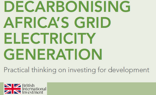 DECARBONISING AFRICA’S GRID ELECTRICITY GENERATION