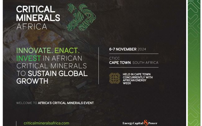 Critical Minerals Africa 2024 Returns to Cape Town – Driving Capital, Innovation and Technology