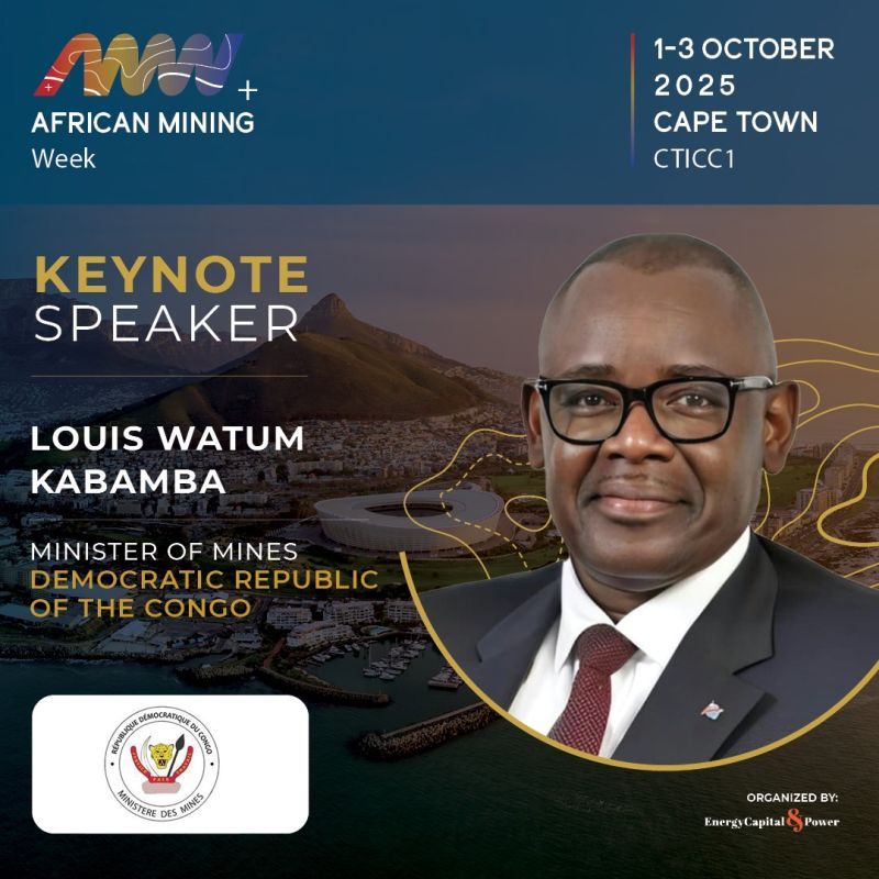 DRC Minister of Mines to Speak at African Mining Week 2025