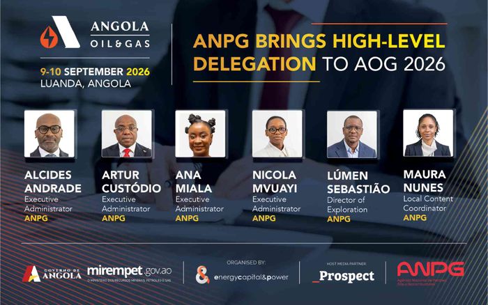A ANPG apresenta o próximo ciclo de investimento no setor de exploração e produção de Angola na AOG 2026
