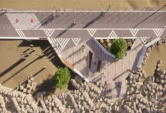 Artist’s impresssion of an ūranga or arrival place