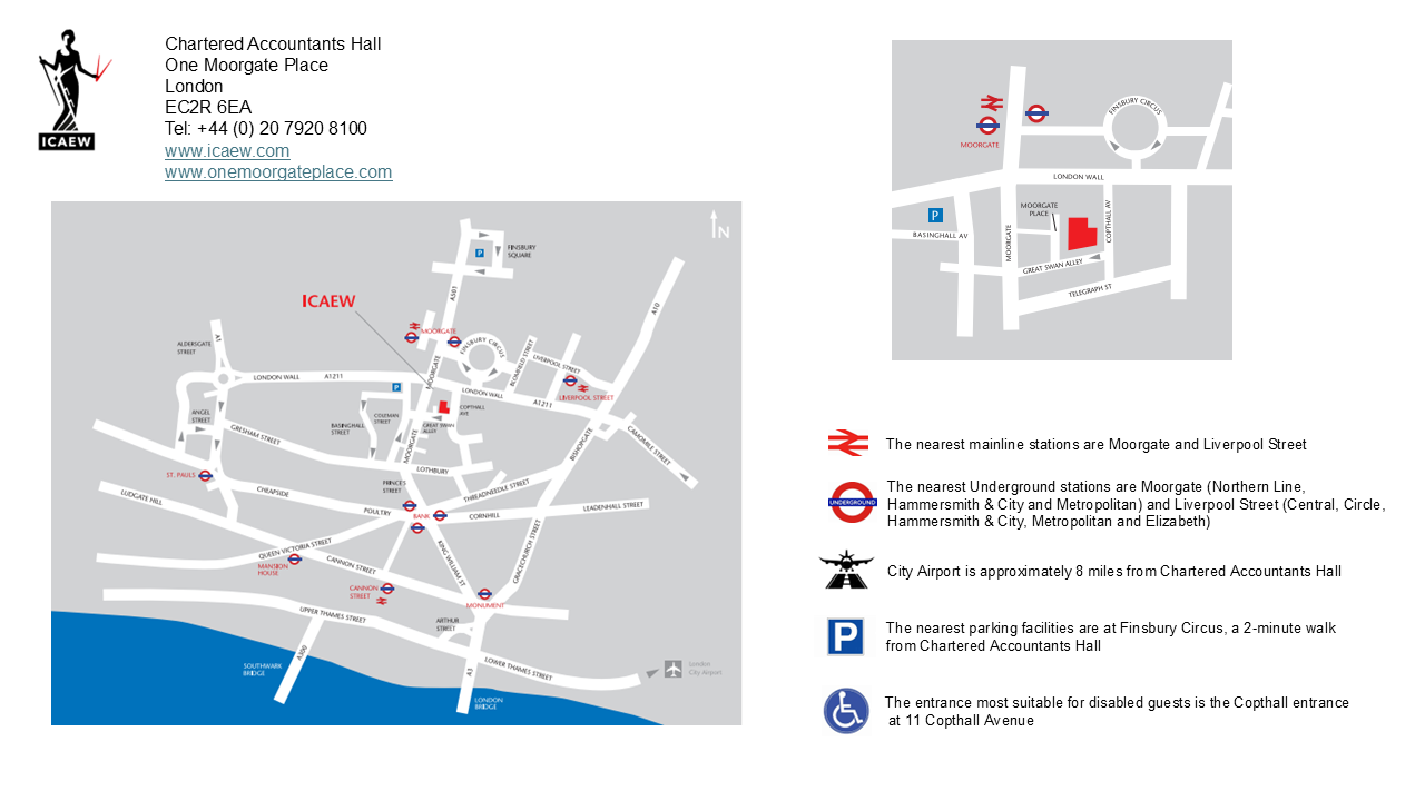 One Moorgate Place Location map