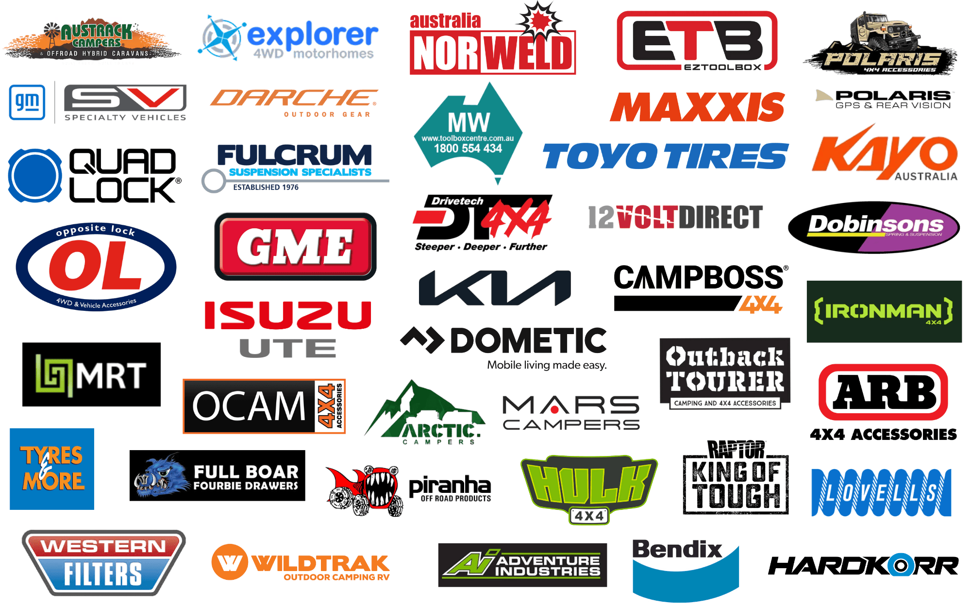 All these brands and more at the Melbourne 4x4 Show
