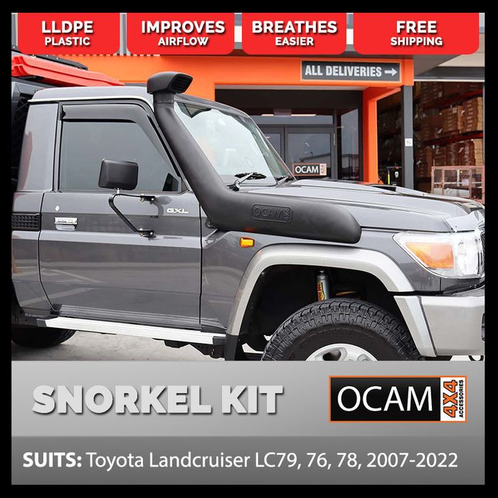 OCAM 4" Snorkel to suit Toyota Landcruiser LC79, 76, 78 20072023