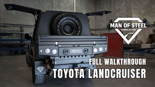 This LandCruiser Uses Every Bit of Space | Custom Tray + Half Canopy Walkthrough